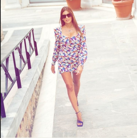 Zara Floral Print Dress - Picture 8 of 15